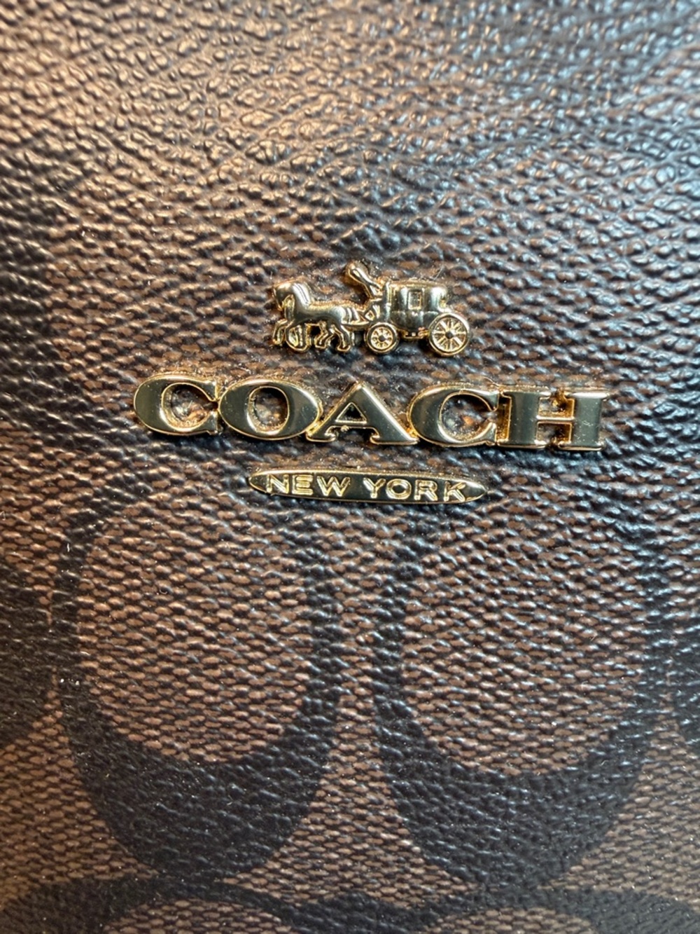 Coach Sage Carryall Signature Brown Wine - Picture 9 of 11